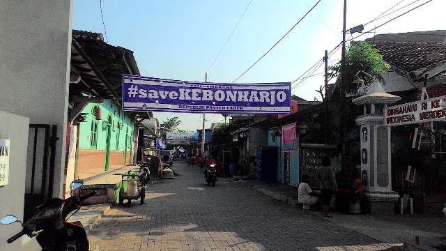 Kampung Kebonharjo pagi hari sebelum eksekusi. (photo: Widy/Diaz)