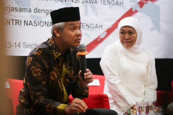 2019-09-17_GubGanPra Gubernur Ganjar Pranowo menjelaskan adanya kepala sekolah di Jateng yang terpapar paham radikalisme.