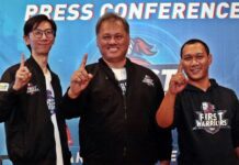 Business Unit Head Wilayah Jawa Tengah Link Net Kusnuryono (tengah) mengajak kaum milenial Kota Semarang mengikuti turnamen esport Firts Warriors, Kamis (19/9).