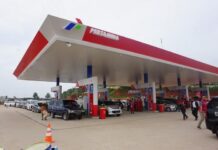 SPBU rest area Tol Semarang-Batang