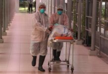 simulasi penanganan pasien suspect Virus Corona