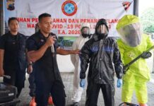 Penyemprotan desinfektan
