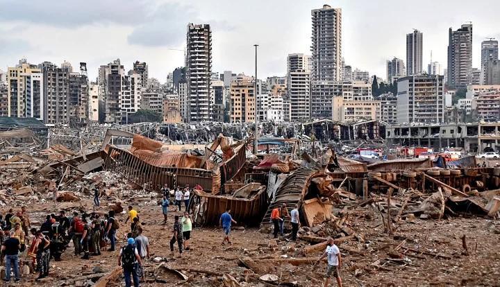 Akibat Ledakan Dahsyat di Lebanon