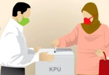 Nyoblos Pakai Masker