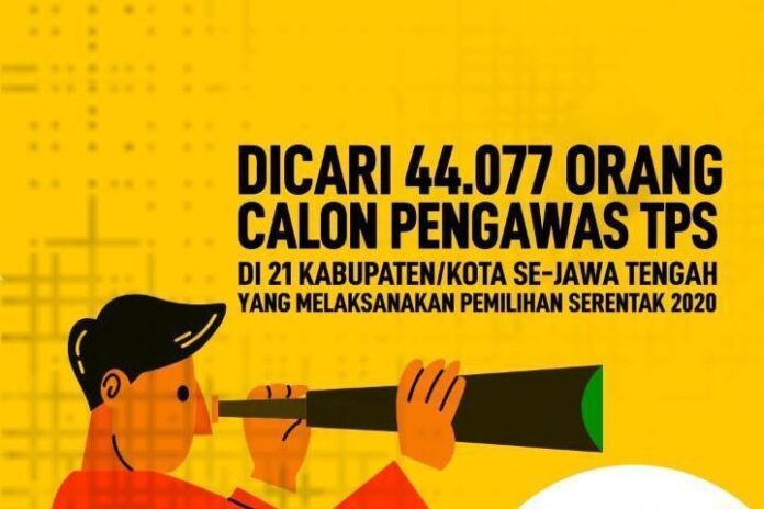 Bawaslu Jateng rekrut 44 ribu pengawas TPS