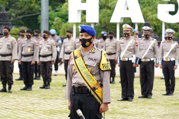 Anggota Polda Jateng Apel Pagi