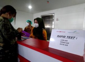 Rapid Test di Bandara Ahmad Yani