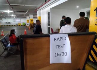 Rapid Test Antigen di Bandara Ahmad Yani