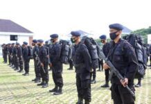 Personel Brimob Polda Jateng