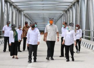 Jembatan penghubung Blora dengan Bojonegoro