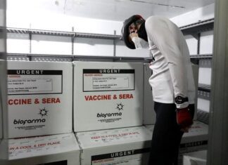 Ganjar Pranowo mengamati vaksin Sinovac