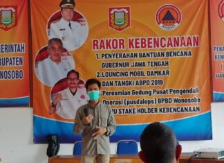 Tito Yudatama dalam rakor kebencanaan bersama BPBD