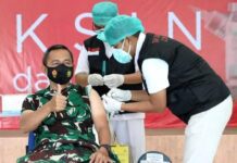 Mayjen TNI Bakti Agus disuntik vaksin kedua