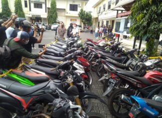 Sepeda motor milik pejudi