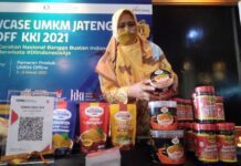 Salah satu pelaku UMKM makanan