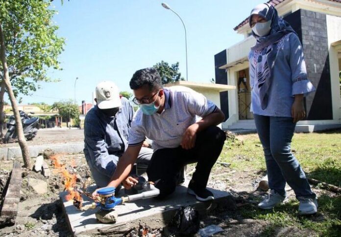 Titik sumber gas baru api abadi Mrapen