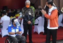 Vaksinasi di kawasan Pelabuhan Tanjung Mas