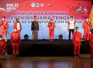 Pengukuhan atlet PON XX Papua