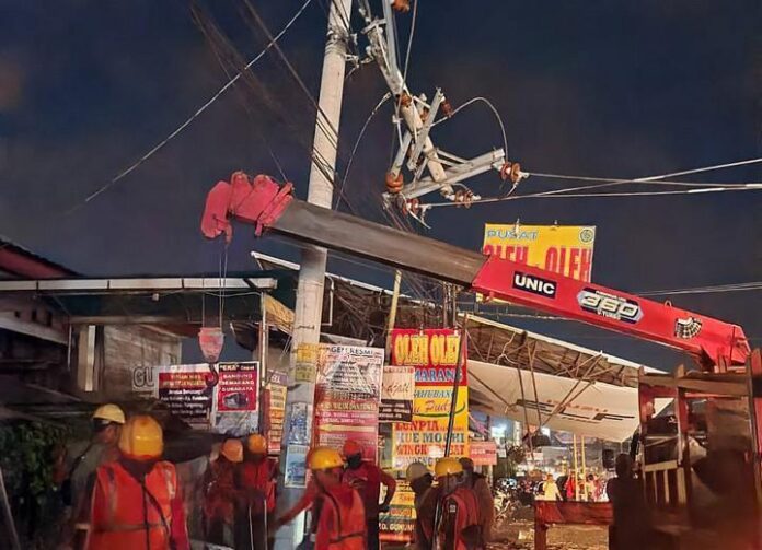 Penanganan tiang dan jaringan listrik