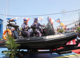 Kapal patroli Ditpolairud Polda Jateng