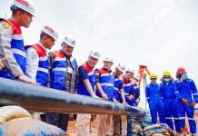 Pembangunan awal jaringan pipa gas bumi di KITB dimulai.