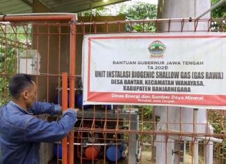 Perangkat energi terbarukan dari gas rawa