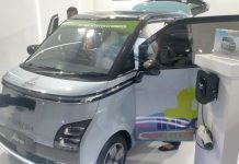 alah satu mobil listrik yang dipajang di GIIAS 2022