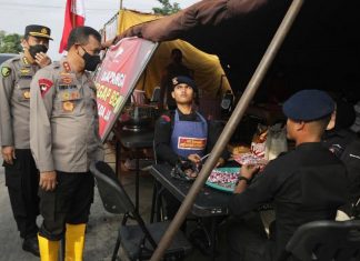 Dapur umum Brimob Polda Jateng
