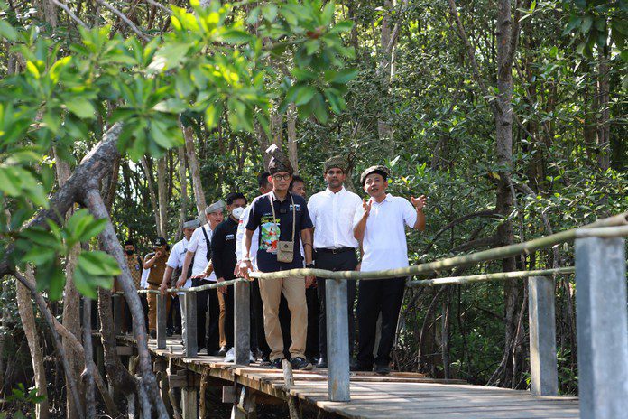 Sandiaga Uno ke Ekowisata Mangrove Pandang Tak Jemu