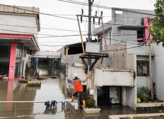 Wilayah yang terdampak banjir di Kota Semarang