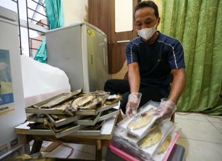 Pedagang bandeng presto