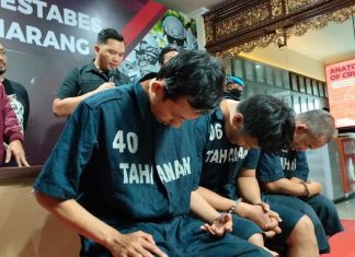 Tiga tersangka pencurian rumah kosong