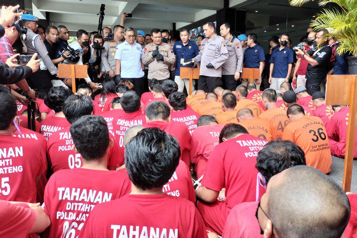 Tersangka hasil Operasi Bersinar Candi 2023 Tersangka hasil Operasi Bersinar Candi 2023