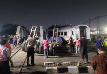 Gerbong KA Brantas jurusan Jakarta-Blitar