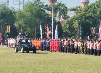 HUT ke-77 Bhayangkara di Lapangan Simpang Lima