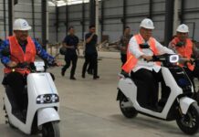 Pabrik pembuatan tiang pancang di Demak