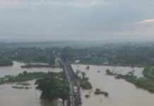 Penampakan banjir di wilayah Gubug