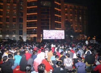 Nobar Indonesia vs Uzbekistan