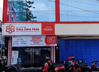 Penampakan kantor BPRS Saka Dana Mulia