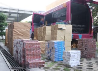 Barang bukti berupa rokok ilegal