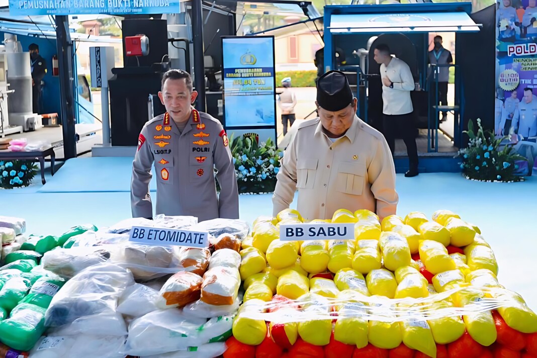 Pemusnahan BB Narkoba 214TON