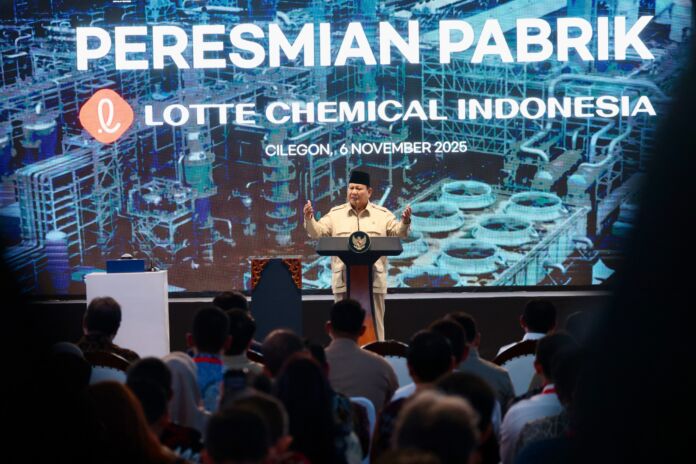 Resmikan Investasi LOTTE Rp62 T di Cilegon