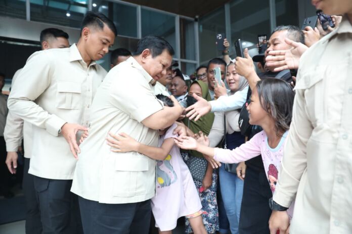 Prabowo Jenguk Korban