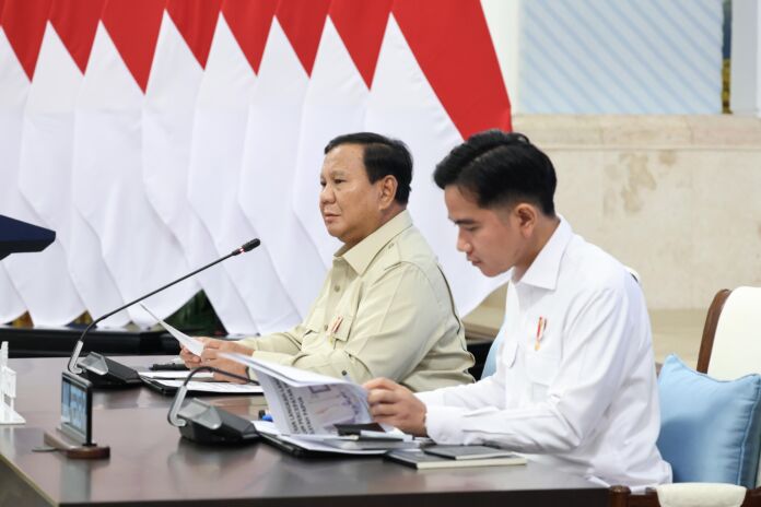 Prabowo Rapat Kabinet